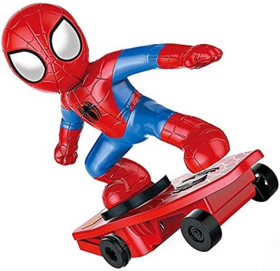 Spider Man Car-Styling Toy Spiderman Stunt Car With Skateboard