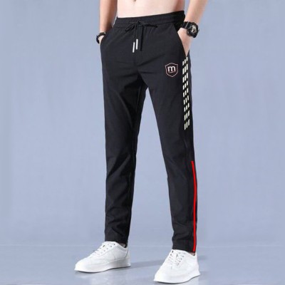 Men's Casual Sports Trowser- Track Stripe