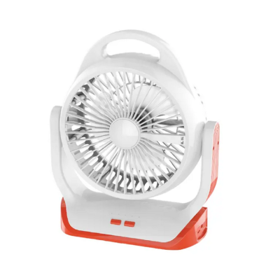 JOYKALY YG-729 Portable Rechargeable LED Light AC/AD Electronic Fan with 6" inches High Speed Blade