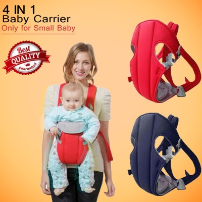 4-in-1 Baby Carrier With Comfortable Cushioned Head Support & Buckle Straps Multicolor