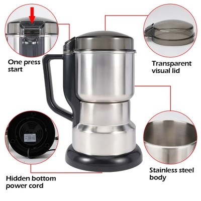 Cute 2024 New 2024 For Power Coffee Grinder Kitchen Cereal Nuts Beans Spices Grains Grinder Machine Multifunctional Coffee Grinder