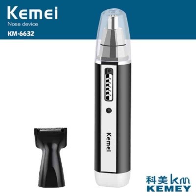 Kemei KM-6632 2 In 1 Rechargeable Nose Hair Trimmer