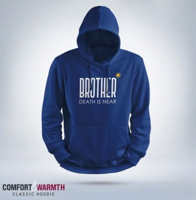 "Brother death is near" Islamic Hoodie (Royal Blue)