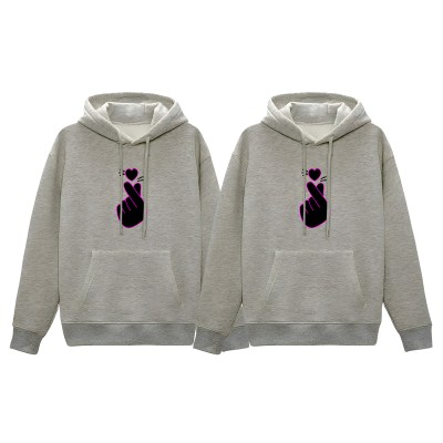 Comfortable Winter (Love Turi-Gray) Couple Hoodie