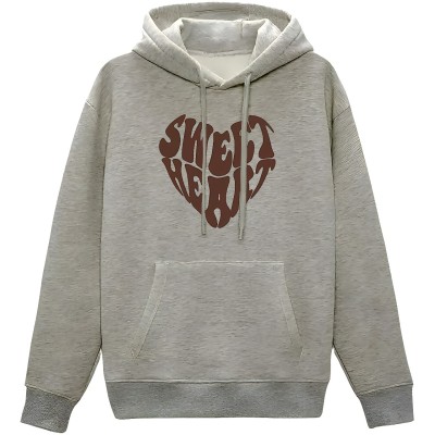 Comfortable winter hoodie (Sweet Heart) for women