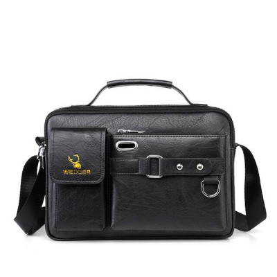 Men's Pu Leather Shoulder Bag (Black shape)