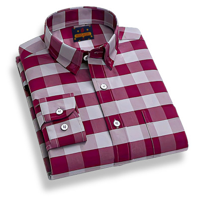 Men's  long sleeve check shirt