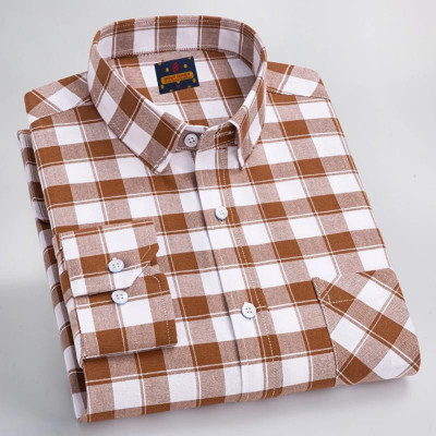 Men's  long sleeve check shirt