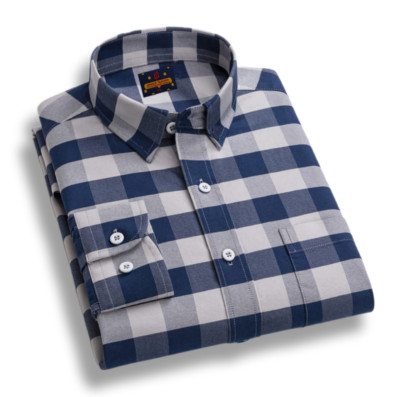 Men's  long sleeve check shirt