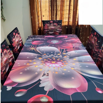 China Premium 3D Print Table Cloth Set