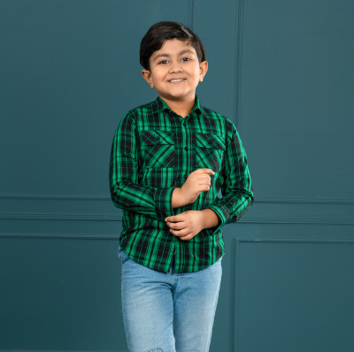 Boys long sleeve check shirt