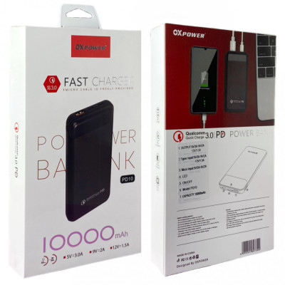 OX POWER BANK - 10,000 mAh  (PD10)