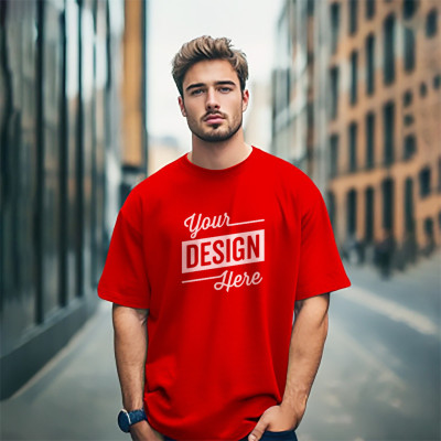 Customize Your Drop Shoulder  T-shirt