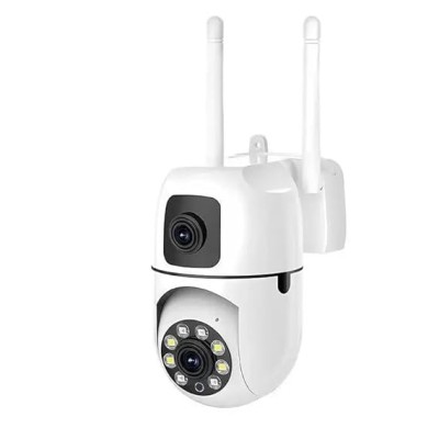 New V380 Mini Indoor PTZ Dual Lens Camera 4MP HD Smart Home WiFi Security for Baby Monitor Indoor Network Dual Lens Camera