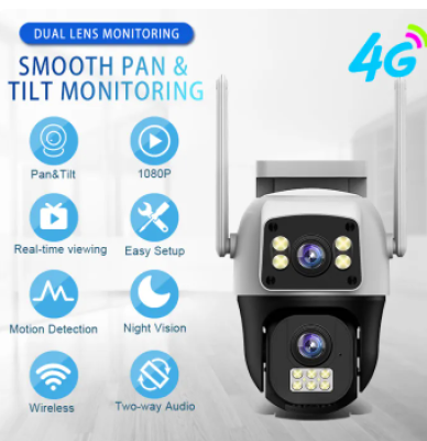 V380 4G Dual Lens Wi Fi Camera