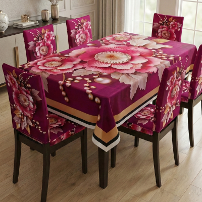 China Premium 3D Print Table Cloth Set