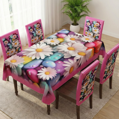 China Premium 3D Print Table Cloth Set