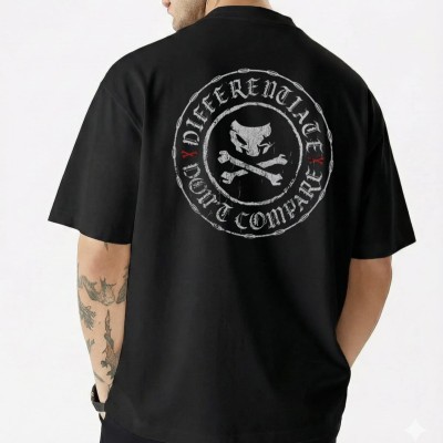 Men's Stylish Premium Drop Shoulder - Black