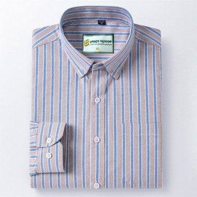 Mens long sleeve Strip shirt