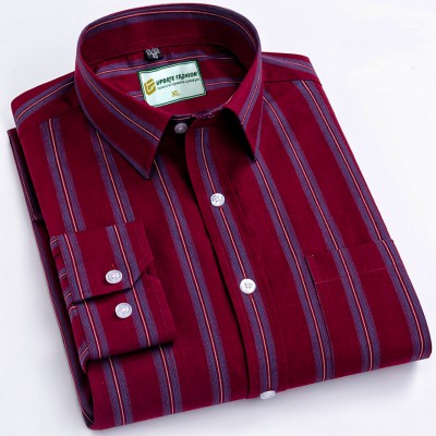 Mens long sleeve Strip shirt