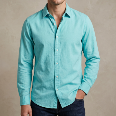 Men's Solid Colour Color Shirt( paste)