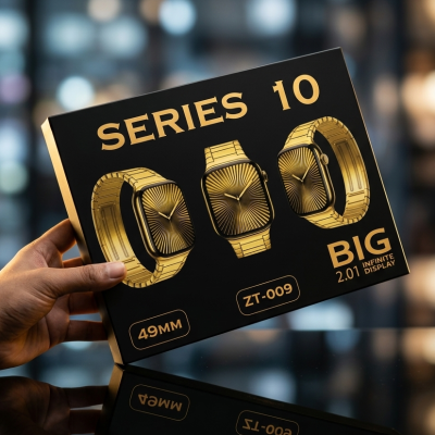 Premium Golden Edition Smartwatch Sale - Series 10 (ZT-009)