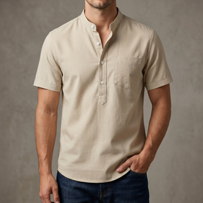 kaizar cotton  Half sleeves katua For Men's
