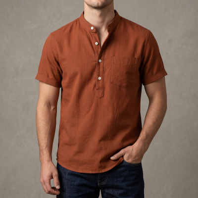 kaizar cotton  Half sleeves katua For Men's