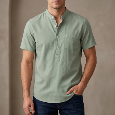 kaizar cotton  Half sleeves katua For Men's