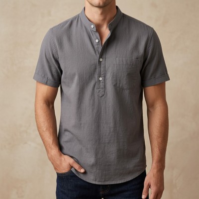 kaizar cotton  Half sleeves katua For Men's