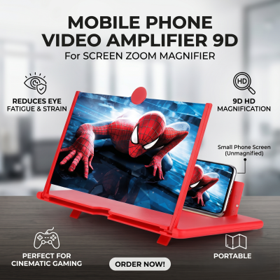 Mobile Phone Video Amplifier 9D for screen zoom magnifier