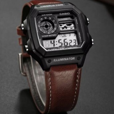 CASIO ILLUMINATOR LEATHER STRAP PREMIUM WATCH