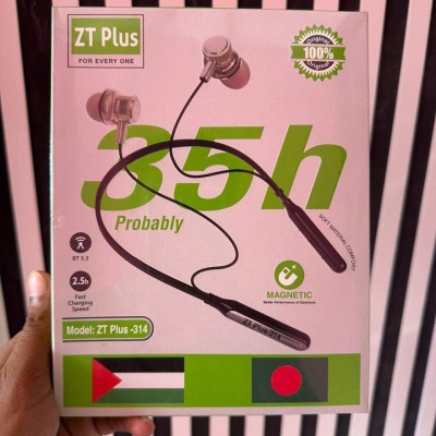 ZT Plus BT Wireless Neckband 35h Play time 5.3 Earphone Wireless Headphone