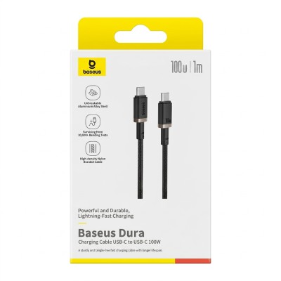 Baseus Dura USB-C to USB-C 100W Charging Cable (1m).