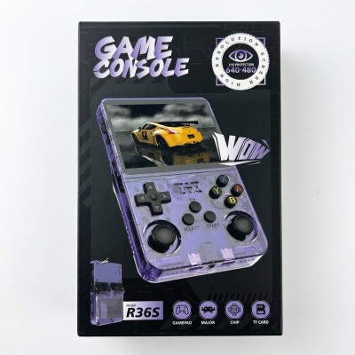 R36S Retro Game Console 64GB 20000+ Games Linux and PSP Gaminig System 3.5 Inch IPS Screen Portable Pocket Game