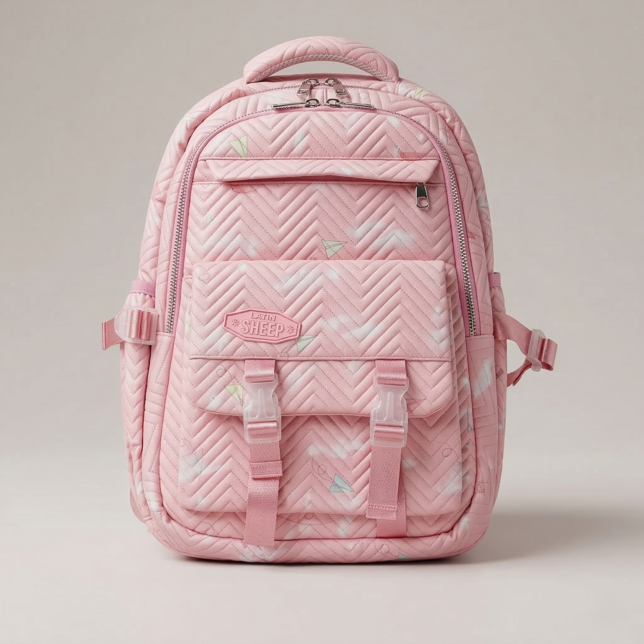 Latin Sheep Stylish High-Quality Kids & School Backpack – Lightweight Ergonomic Oxford Fabric Waterproof School Bag with Multicompartment Storage & Comfortable Padded Support