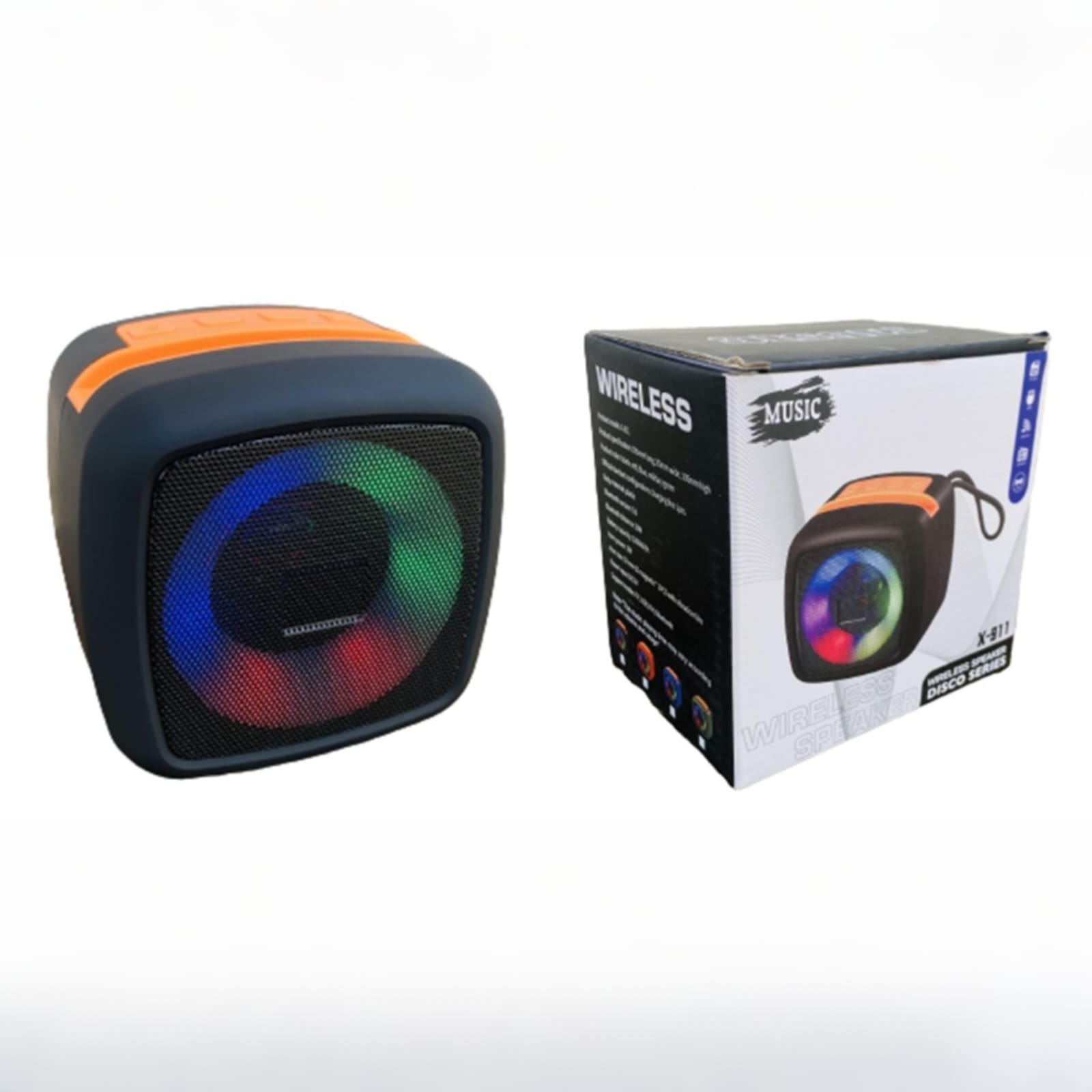 911 Wireless Portable Mini Speaker with Bluetooth FM Radio TF Memory Card Reader and USB Pen Drive