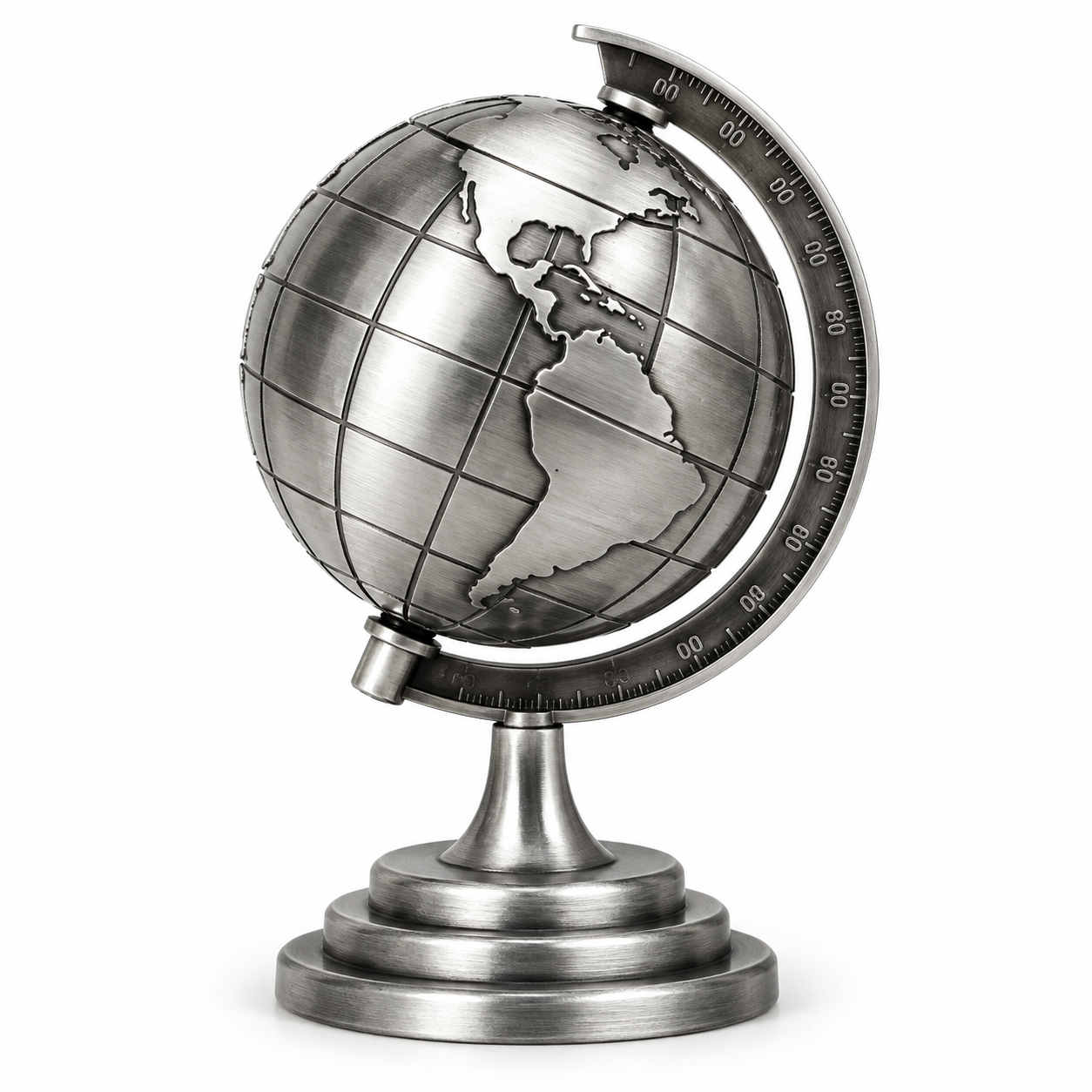 3D Rotating World Map Globe & Metal Eiffel Tower Showpiece Combo Set – Bronze & Gold Wash Finish, Elegant Tabletop Home & Office Decor, Luxury Travel Gift & Photoshoot Prop