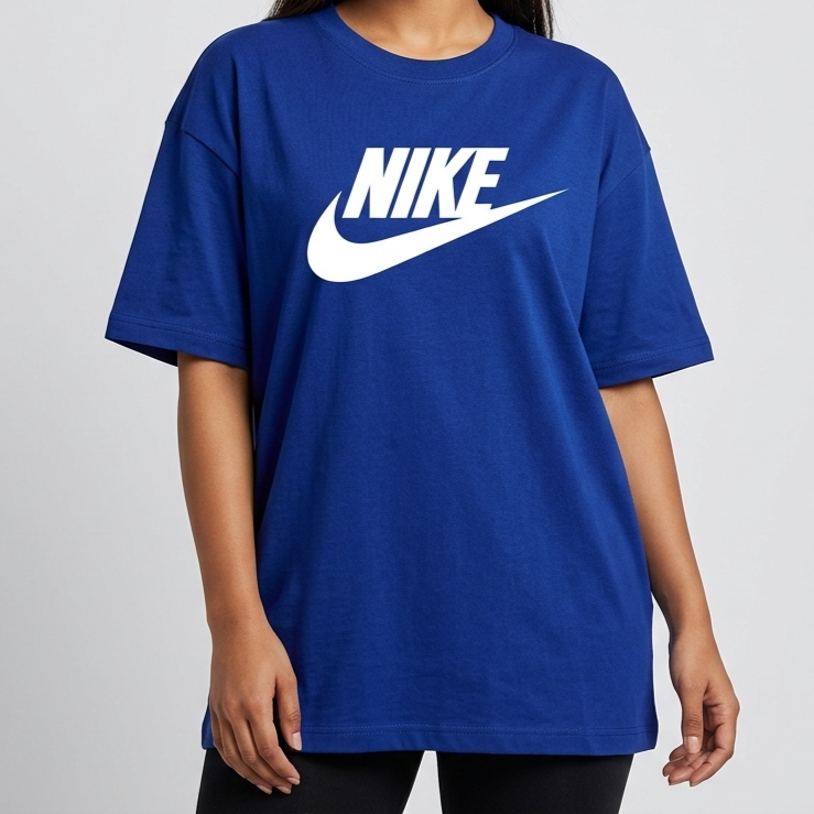 Drop shoulder T-shirt for Women (Blue)