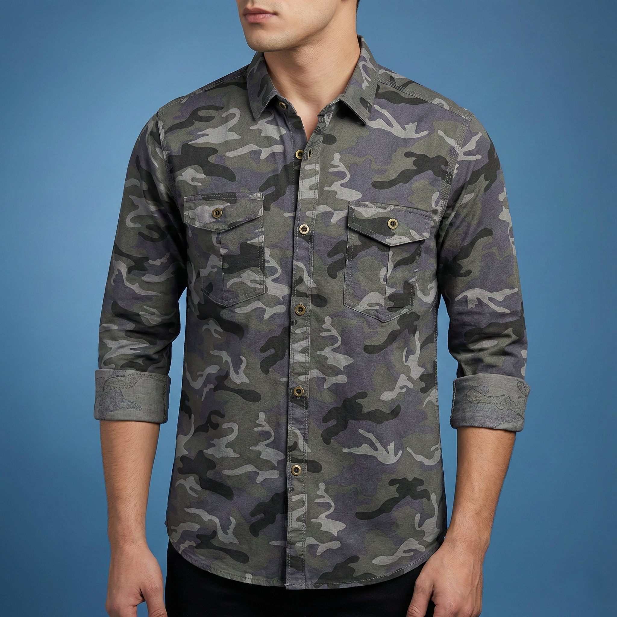 Fashionable Casual Shirt for Men (Black)