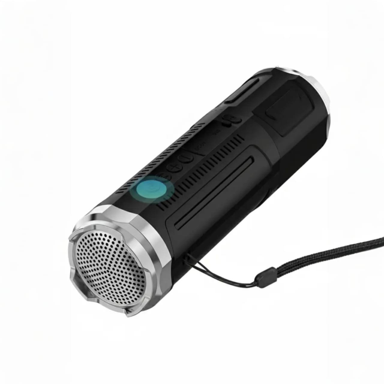 Portable Bluetooth Speaker With Zoomable Flashlight - 4 Dimming Modes FM Radio Long Lasting Life