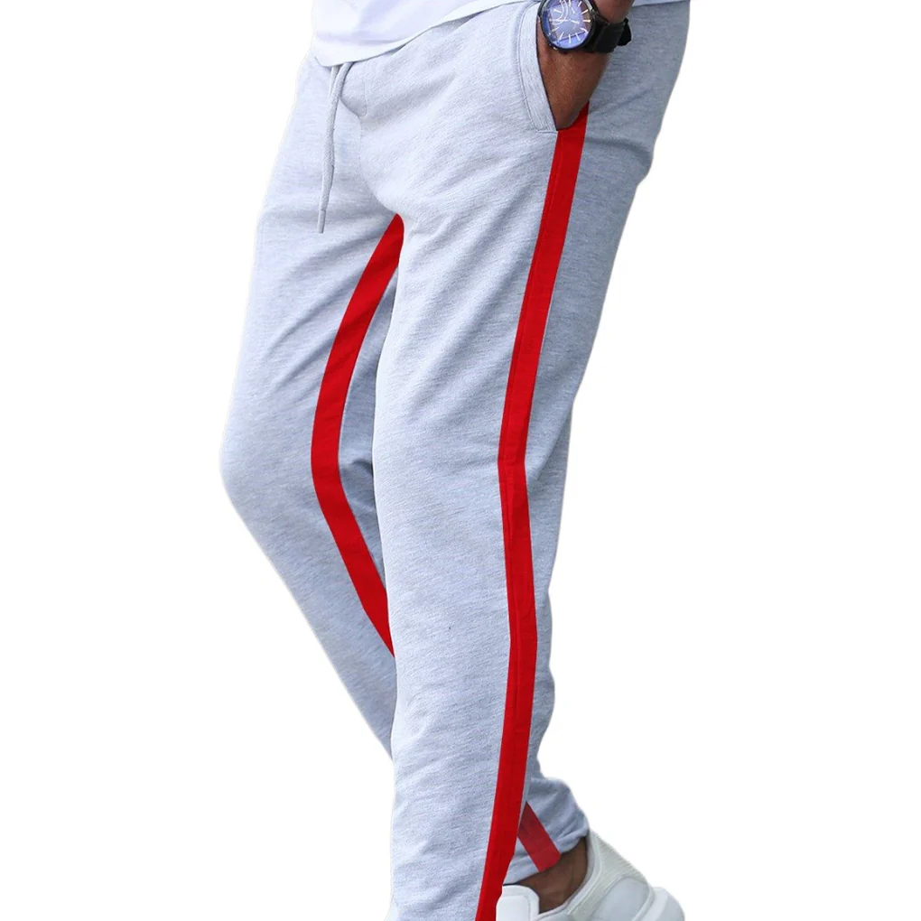 Casual Men’s Sweatpant Trouser Black + Red