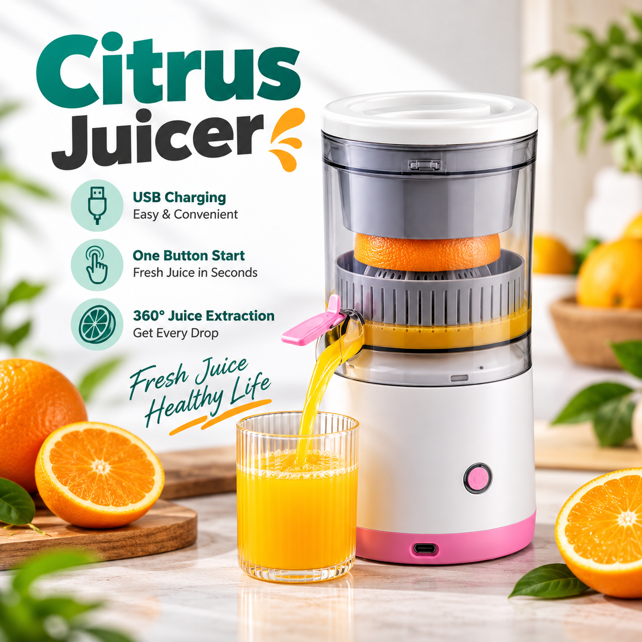 Rechargeable Citrus Juicer