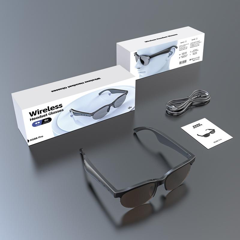 Wireless XG88 Pro Bluetooth Smart Sunglasses – Polarized UV400 Audio Sun Glasses with Bluetooth 5.0, Directional Speakers, Noise-Canceling Mic, Touch Controls & IPX4 Waterproof for Driving, Cycling & Outdoor Sports