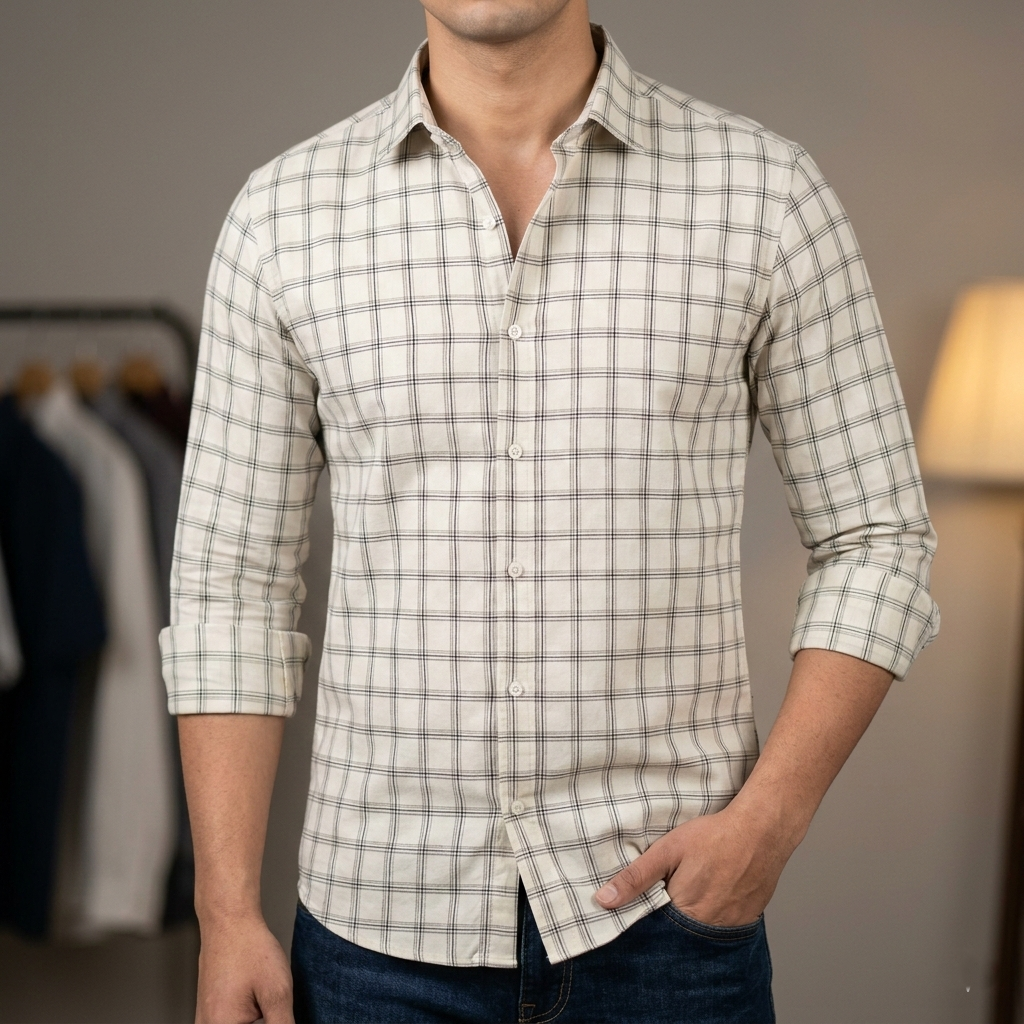 Pure Cotton full Sleeve Shirt for Men's