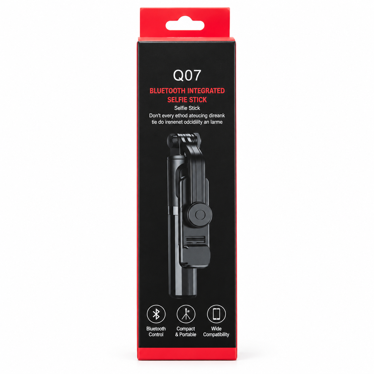Q07 Foldable Mini Tripod & Bluetooth Selfie Stick – Extendable Portable Stand with LED Light & Wireless Remote Shutter for All Smartphones