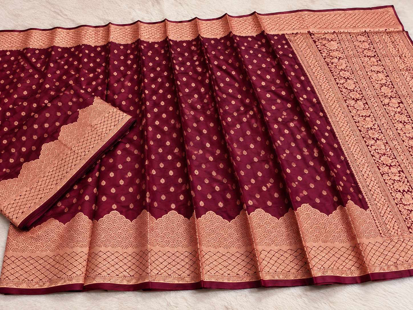 Premium Silk Katan Saree – Exclusive Design (Multiple Colors Available)