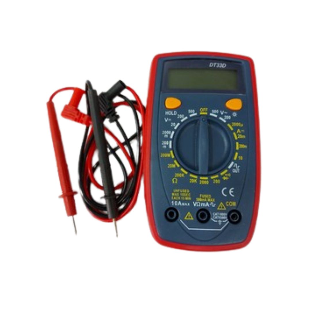 Digital Multimeter DT33 Series (DT33B, DT33C, DT33D) – Compact Pocket Multitester with Backlight, DC/AC Voltage, Current, Resistance, Diode, Battery & Temperature Test