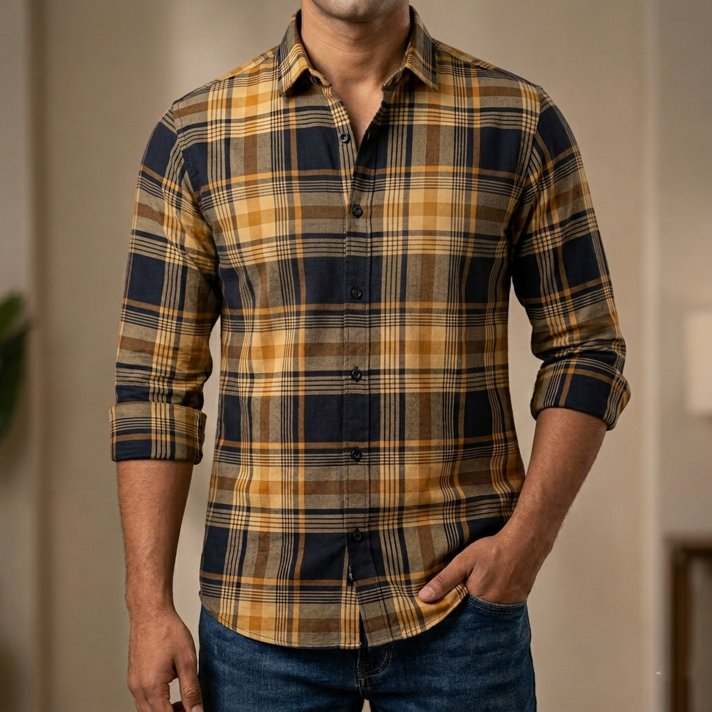 Pure Cotton full Sleeve Shirt for Men's