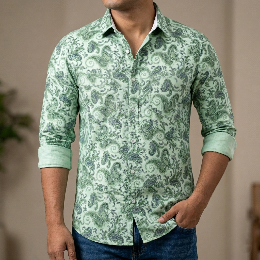 Pure Cotton full Sleeve Shirt for Men's